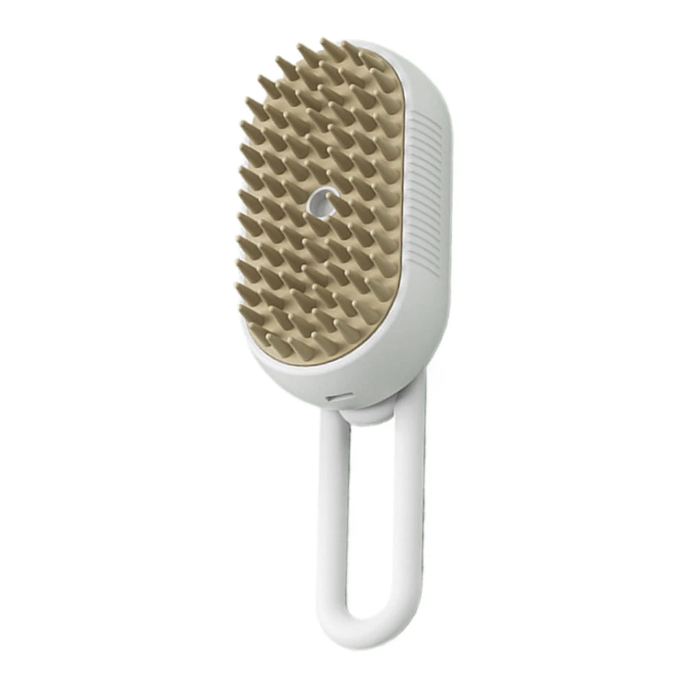 3-in-1 Electric Steam Pet Brush – USB Rechargeable