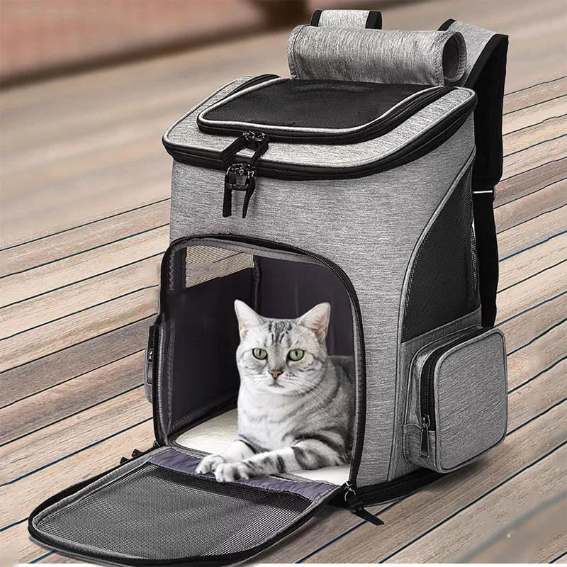 Expandable Foldable Pet Carrier Backpack – Large Capacity