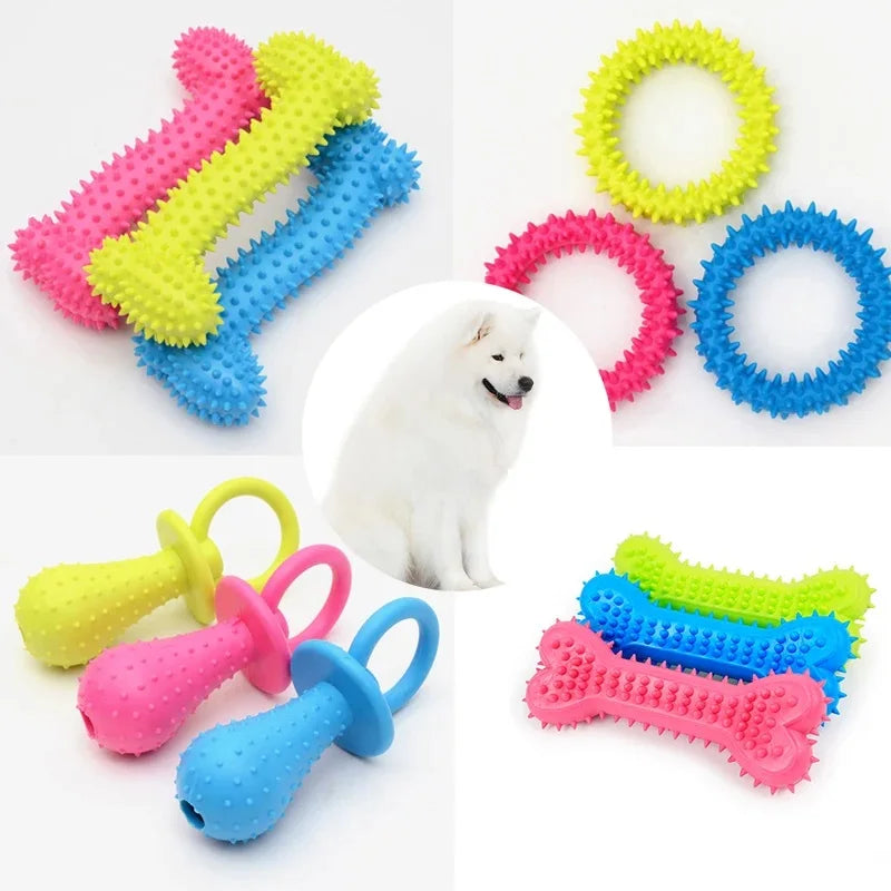 Rubber Chew Toy for Small Dogs – Teeth Cleaning