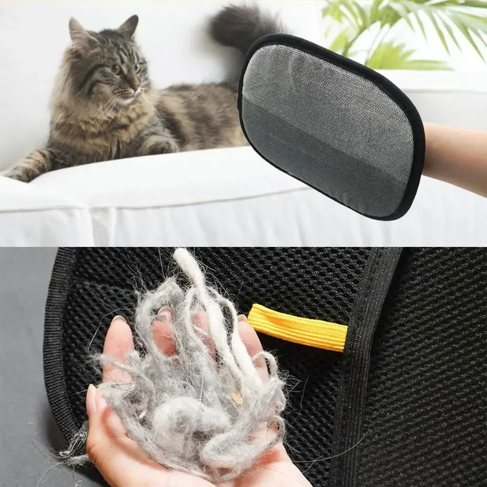 Static Pet Hair Removal Gloves – Multi-Surface Grooming