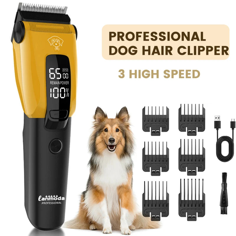 Professional Pet Hair Clipper – Type-C Electric Trimmer