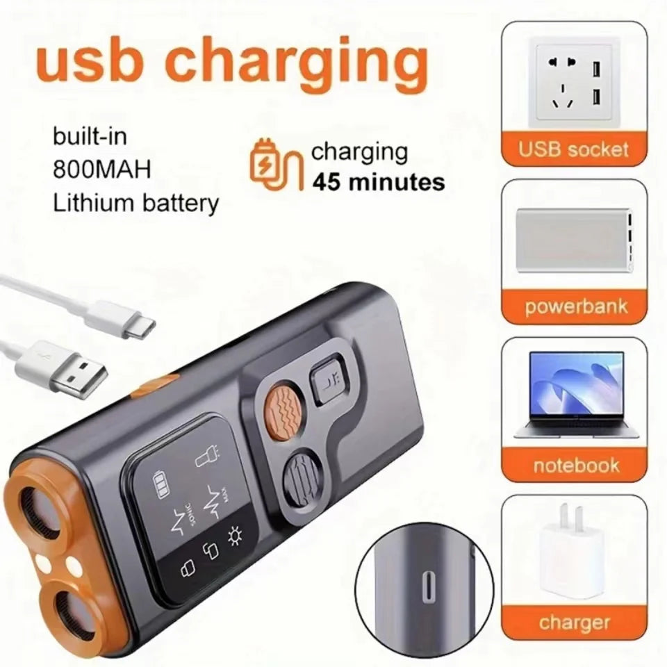 Rechargeable Ultrasonic Dog Bark Stopper with LED