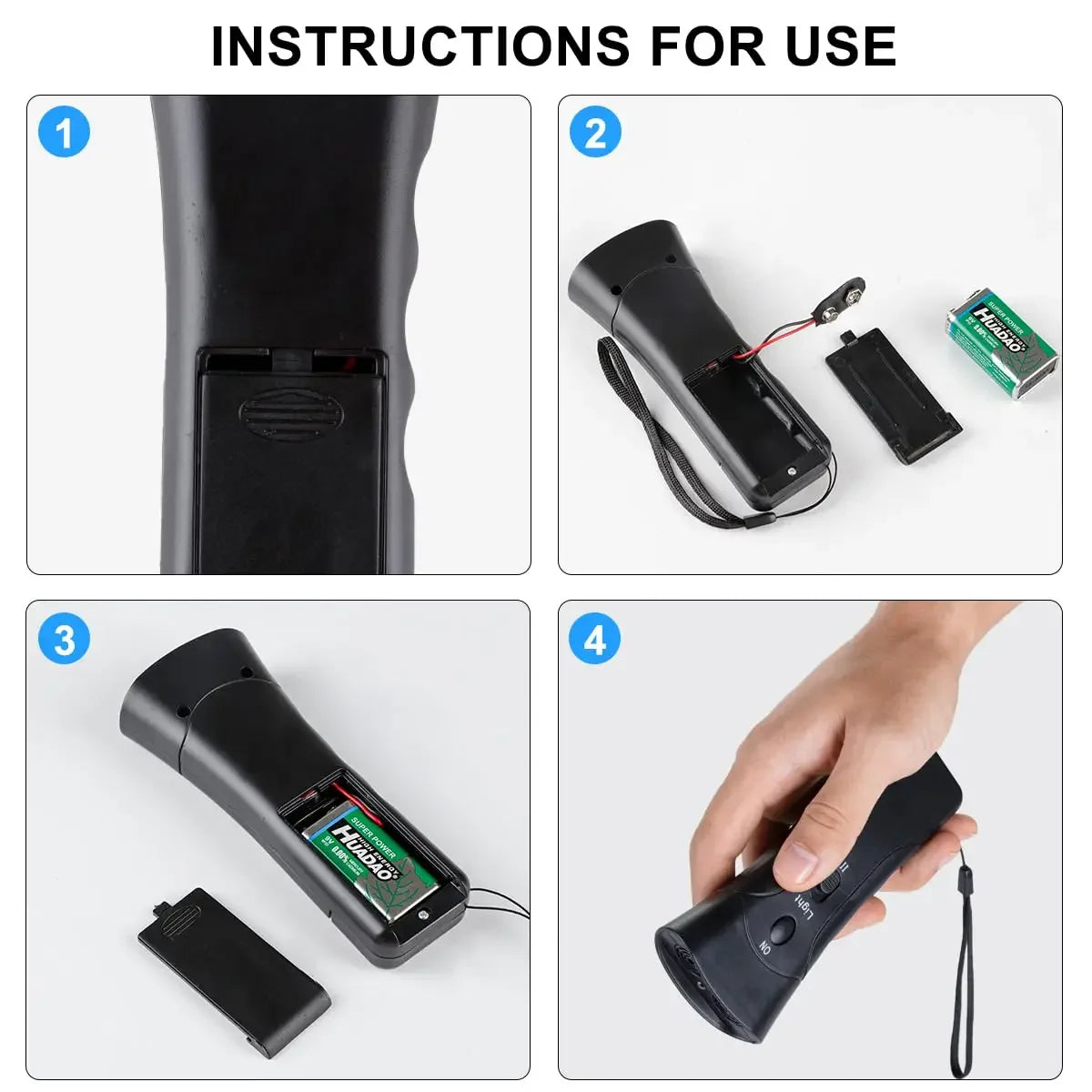 Ultrasonic Dog Bark Stop Trainer with LED