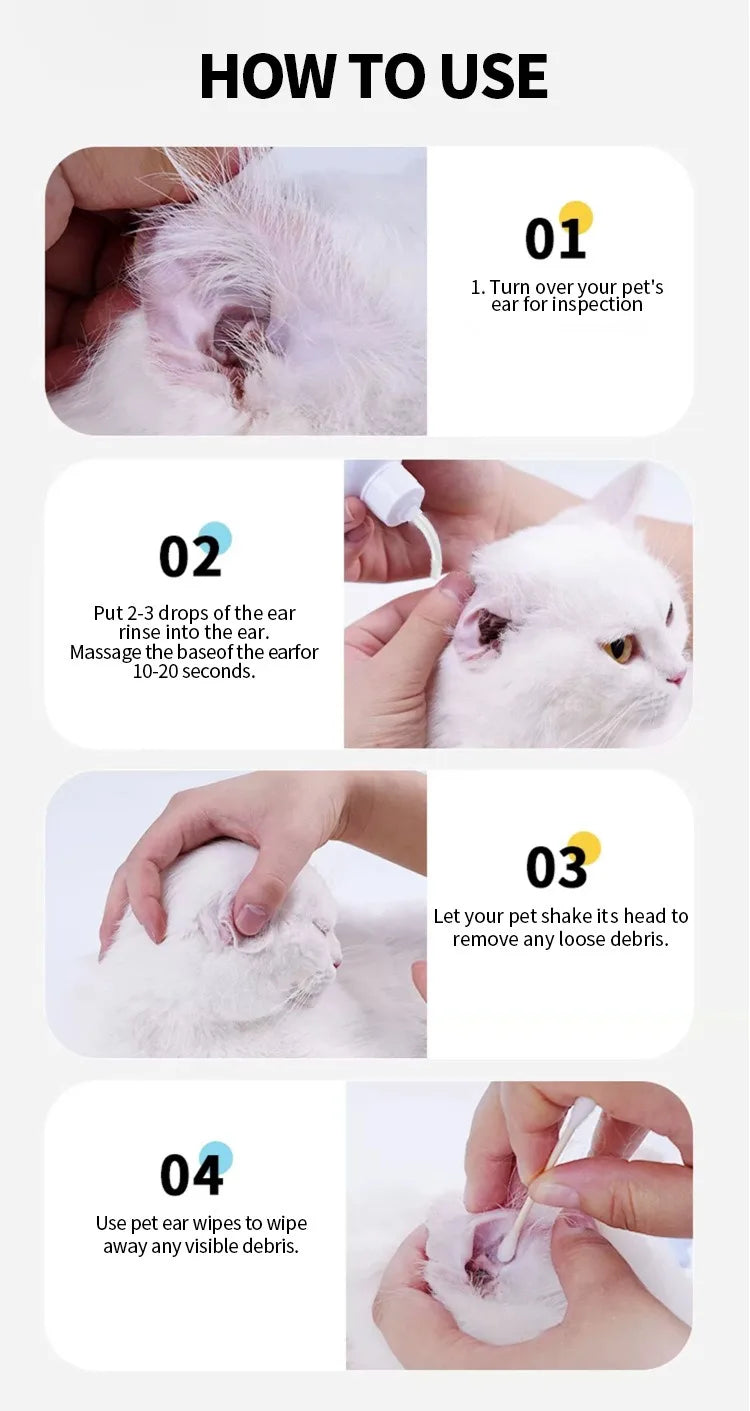 Pet Ear Wash Solution – Cats & Dogs