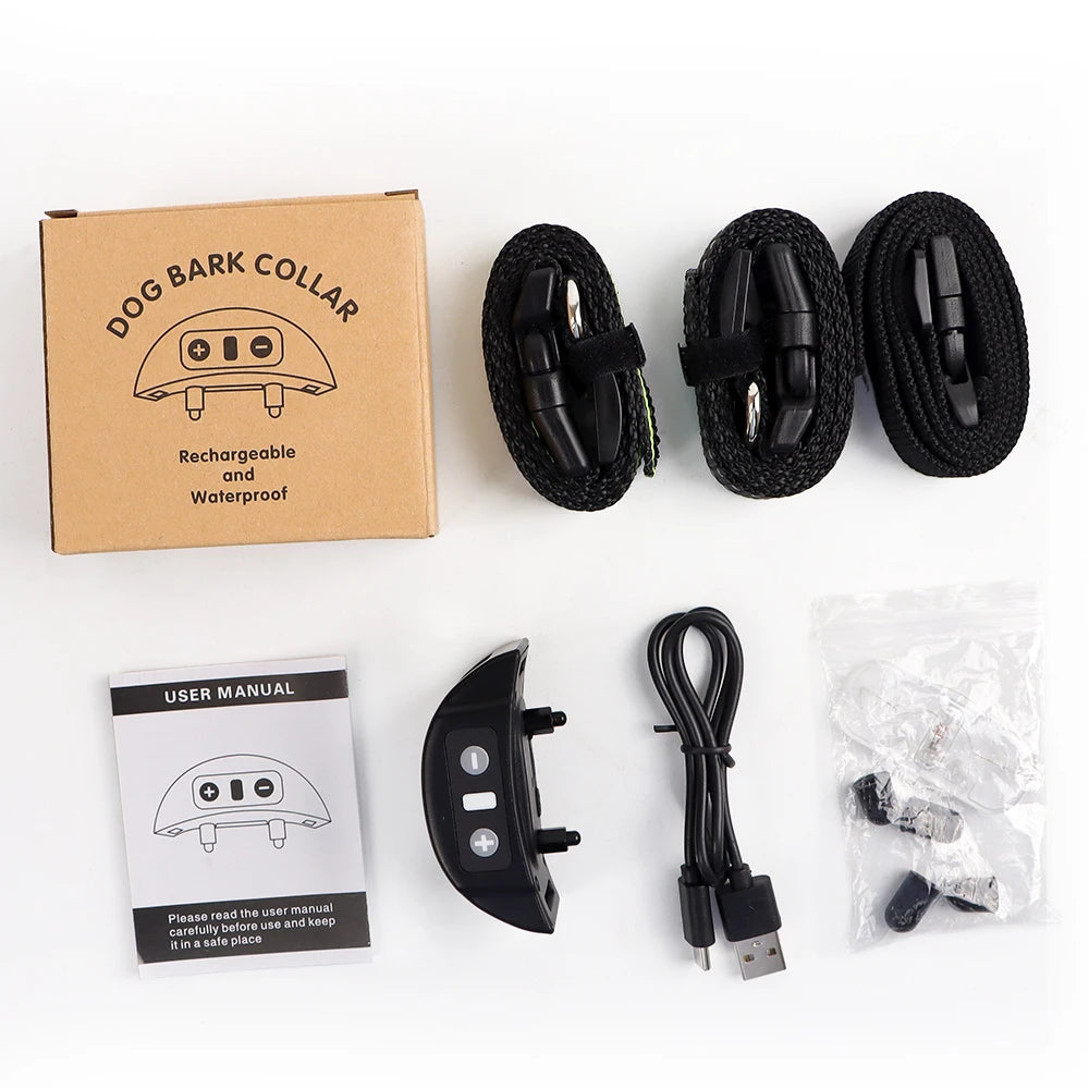 USB Rechargeable Anti-Barking Dog Training Collar