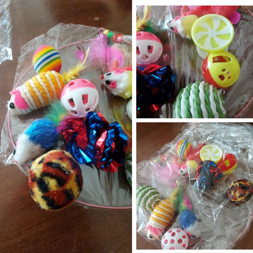 20-Piece Cat Toy Combo Set – Fun Interactive Toys
