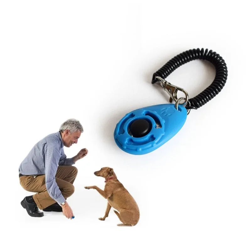 Adjustable Dog & Cat Training Clicker with Wrist Strap