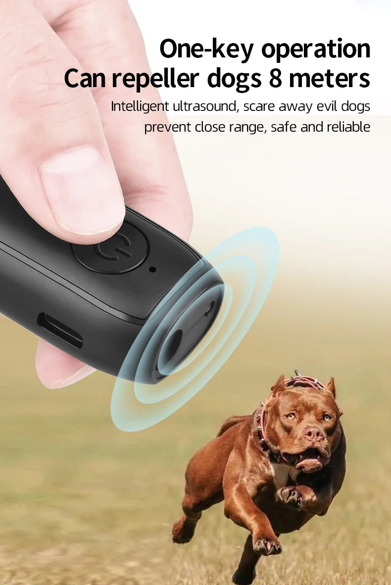 Mini Ultrasonic Dog Repeller with LED